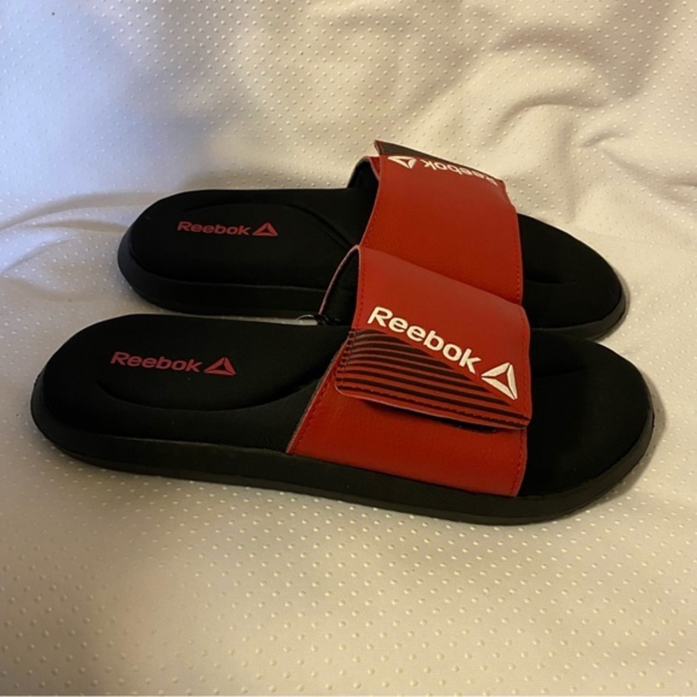 Reebok Shoes Sandals Boys Size 5 Slip On Slides New‎ Lightweight Adjustable